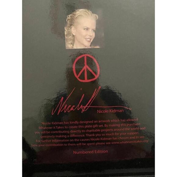 Nicole Kidman "Make Love Not War" Whatever it Takes 8" Collector Plate - Picture 3 of 6